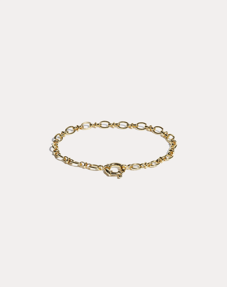 Figaro Gold Chain Bracelet